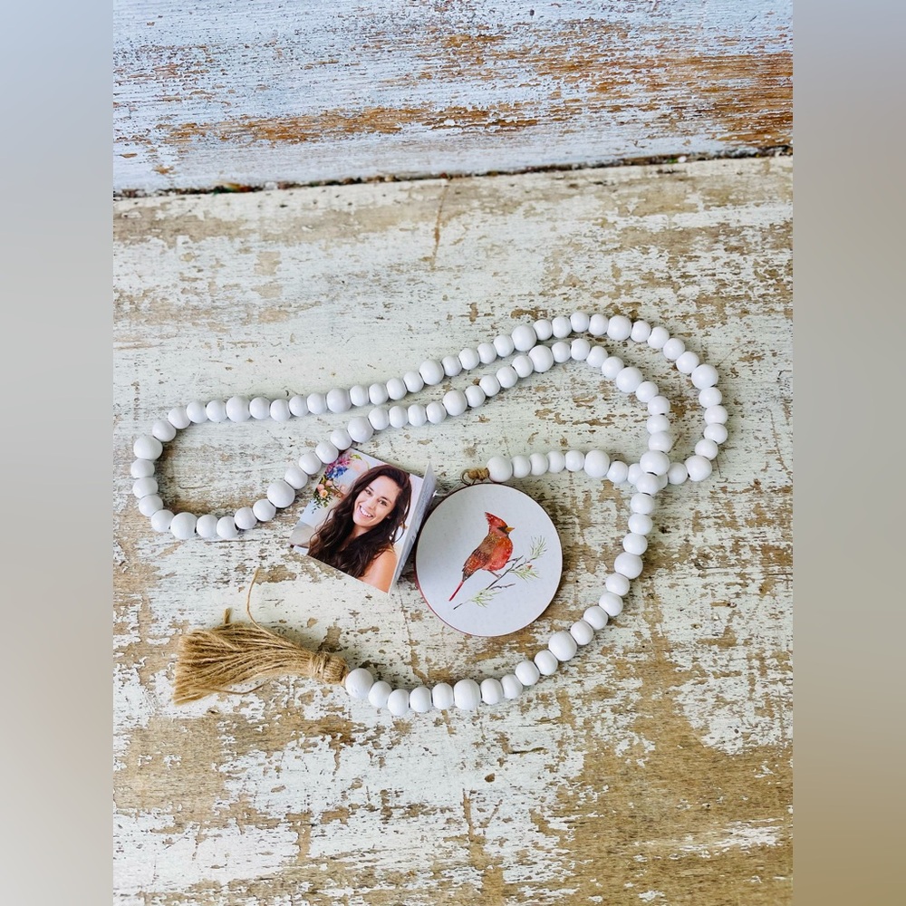 Red Cardinal on a Branch Bead Garland